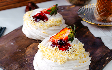 Meringues double crème traiteur Suisse : dessert